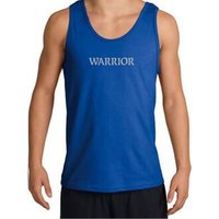 Mens Yoga Tanktop Warrior Text Tank Top