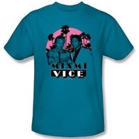 Miami Vice Kids T-shirt Don't Do Anything Stupid Youth Turquoise Tee