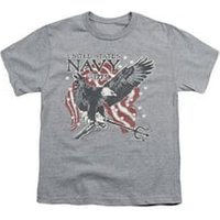 Navy Shirt Kids Navy Eagle Trident Athletic Heather T-Shirt