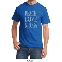 Peace Love & Yoga Adult Shirt