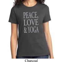Peace Love & Yoga Ladies Shirt