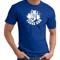 Peace Now Retro Vintage Classic Style T-shirt - Royal