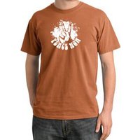 Peace Shirt Peace Now Retro Pigment Dyed Tee Burnt Orange