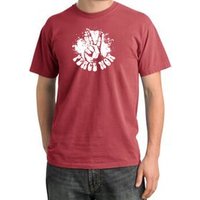 Peace Shirt Peace Now Retro Pigment Dyed Tee Dashing Red