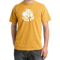 Peace Shirt Peace Now Retro Pigment Dyed Tee Mustard