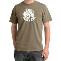 Peace Shirt Peace Now Retro Pigment Dyed Tee Sandstone