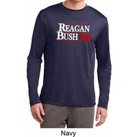 Reagan Bush 1984 Mens Dry Wicking Long Sleeve Shirt