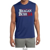 Reagan Bush 1984 Mens Sleeveless Moisture Wicking Shirt