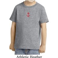 Red Anchor Patch Middle Print Toddler Shirt