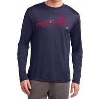 Red Dodge Ram Silhouette Dry Wicking Long Sleeve