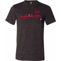 Red Dodge Ram Silhouette Tri Blend Tee
