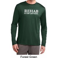 Rehab Is For Quitters Mens Dry Wicking Long Sleeve Shirt