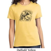 Rottweiler Sketch Ladies Shirt