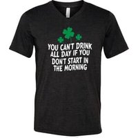 St Patricks Day Drink All Day Tri Blend V-neck