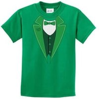 St Patricks Day Kids Shirt Irish Tuxedo Tee T-Shirt