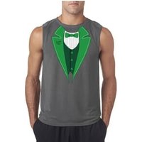 St Patricks Day Mens Shirt Irish Tuxedo Sleeveles Tee T-Shirt