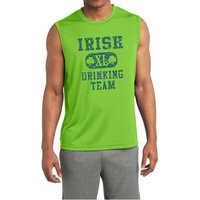 St Patricks Mens Shirt Irish Drinking Team Sleeveless Competitor Tee