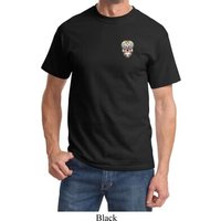 Sugar Skull Patch Pocket Print Shirt