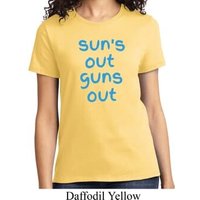 Suns Out Guns Out Ladies Shirt