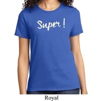 Super White Print Ladies Shirt