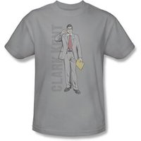Superman Kids T-shirt DC Comics Clark Kent Silver Tee Youth