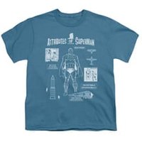 Superman Shirt Kids Attributes Slate T-Shirt