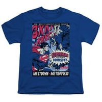 Superman Shirt Kids Meltdown Royal Blue T-Shirt