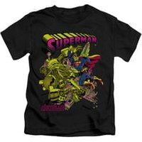 Superman Shirt Kids Metallo Black T-Shirt