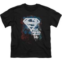 Superman Shirt Kids Never Die Black T-Shirt