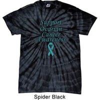 Support Ovarian Cancer Awareness Tie Dye T-shirt