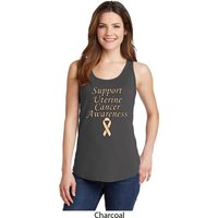 Support Uterine Cancer Awareness Ladies Tank Top