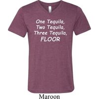 Tequila Mens Tri Blend V-neck Shirt