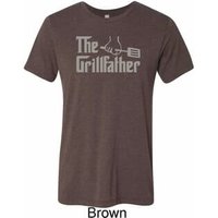 The Grill Father Mens Tri Blend Crewneck Shirt