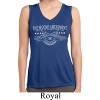 The Second Amendment Ladies Sleeveless Moisture Wicking Shirt