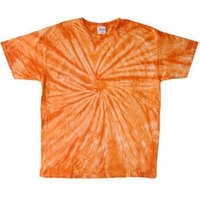 Tie Dye Kids Shirt Spider Orange Youth Kids Tee