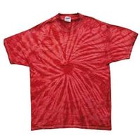 Tie Dye T-shirt Spider Red Retro Vintage Groovy Adult Tee Shirt