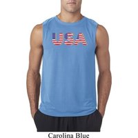 USA 3D Mens Sleeveless Shirt