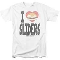 White Castle I Love Sliders Hamburger T-shirt - White