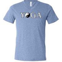 Yin Yang Yoga Text Tri Blend V-neck