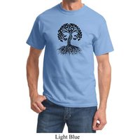 Yoga Black Celtic Tree Adult Shirt