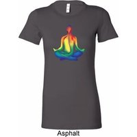 Yoga Chakra Lotus Pose Ladies Longer Length Shirt