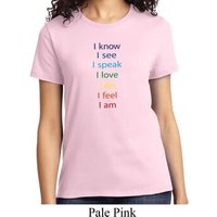 Yoga Chakra Words Ladies Shirt