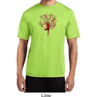 Yoga Foliage Tree Pose Mens Moisture Wicking Shirt