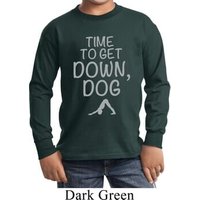 Yoga Get Down Dog Kids Long Sleeve Shirt