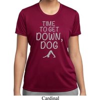 Yoga Get Down Dog Ladies Moisture Wicking Shirt