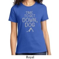 Yoga Get Down Dog Ladies Shirt