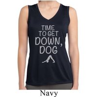 Yoga Get Down Dog Ladies Sleeveless Moisture Wicking Shirt