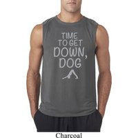 Yoga Get Down Dog Mens Sleeveless Shirt