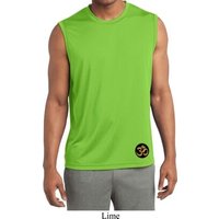 Yoga Gold AUM Patch Bottom Print Mens Sleeveless Moisture Wicking
