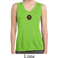 Yoga Gold AUM Patch Ladies Sleeveless Moisture Wicking Shirt
